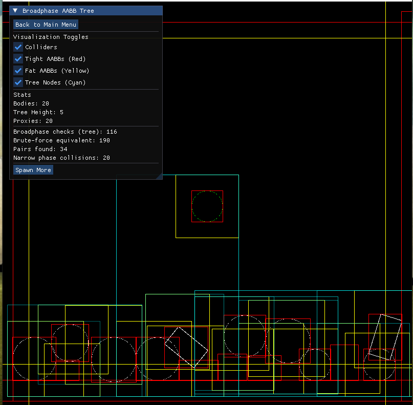 Custom Engine Devlog 5 | Umbra |  Physics Part 4 AABB Tree Broadphase and Sleep Optimization